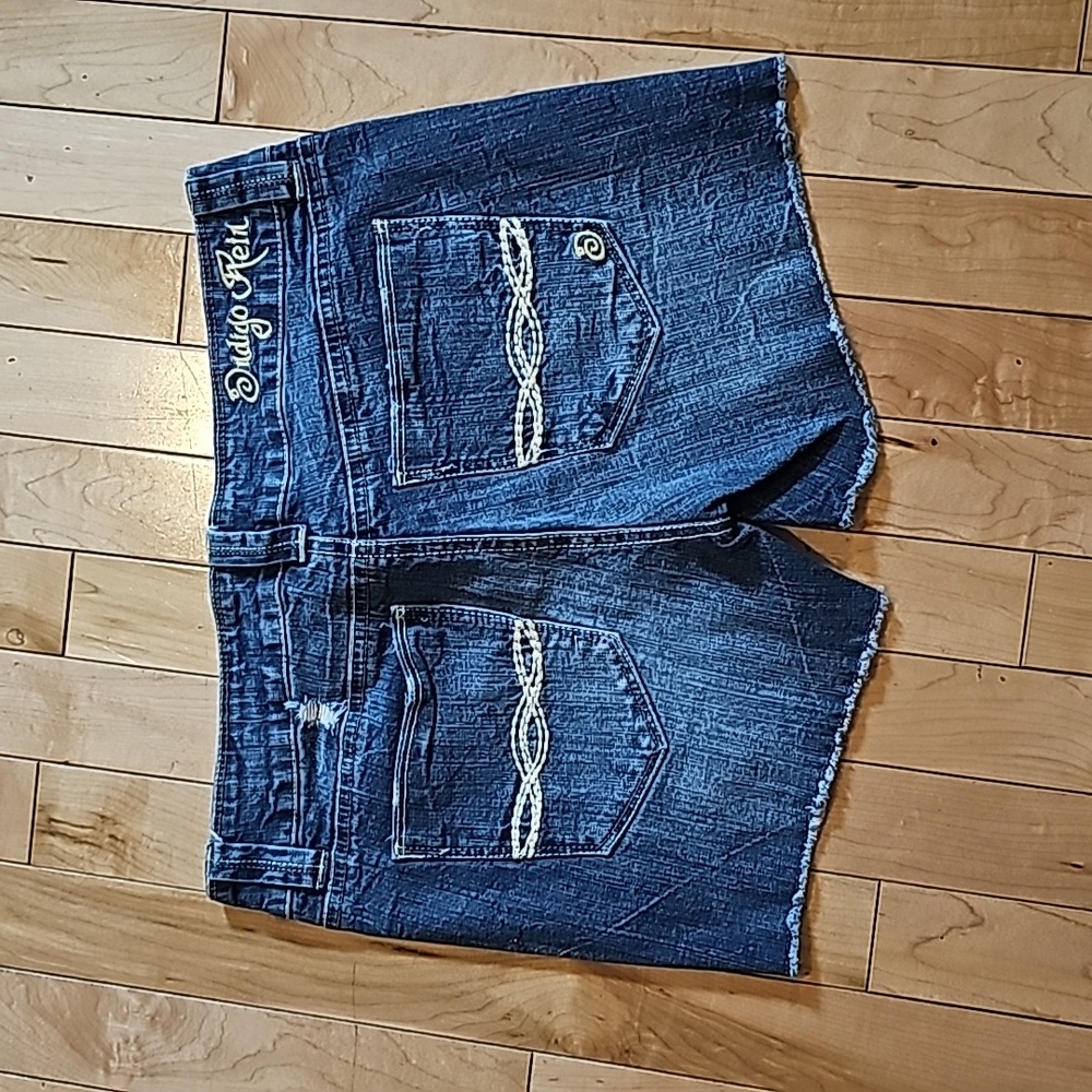 Indigo Rein cut off shorts